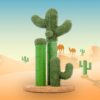 Arbre à chat cactus - Vert et paille