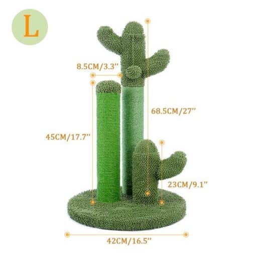 Arbre à chat cactus - Vert - Dimensions