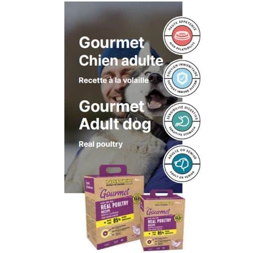 Natyka Gourmet semi-humides volaille chiens